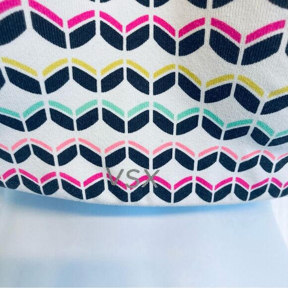 Victoria’s Secret‎ VSX The Standout Sport Bra 34C White Chevron Maximum Support - Picture 2 of 8